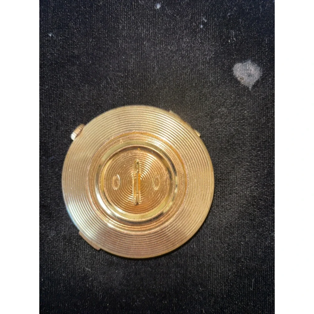 Vintage Powder Compact Elizabeth Arden Swiss TwistPatented Mechanism Ornate 3832